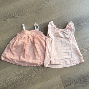 Cynthia Rowley Girls Light Pink Peach Tank Tops (Set of 2)